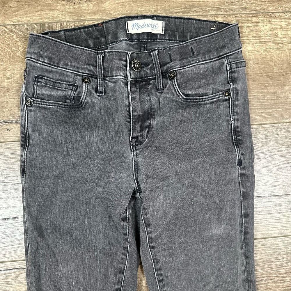 Madewell Women’s Size 26 Jeans Charcoal Grey Slim Fit Skinny Jeans High Rise - Picture 5 of 10